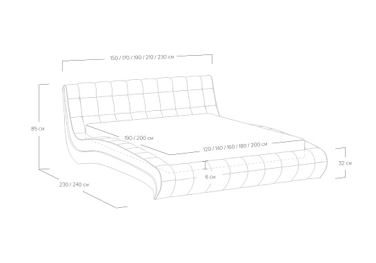 Кровать Milano